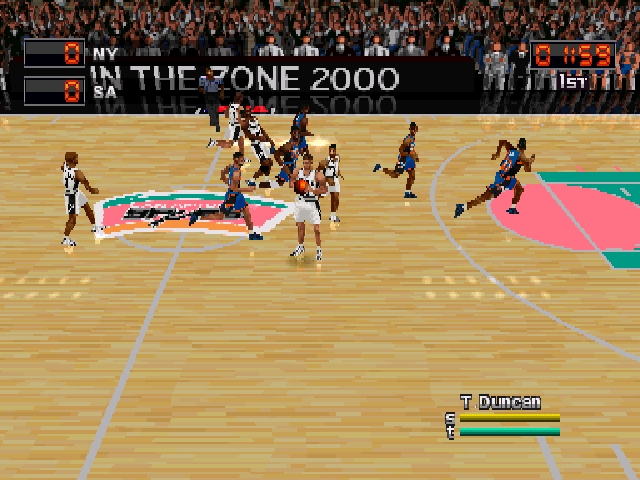 NBA in the Zone 2000 - PlayStation game screenshot (2000) by Konami